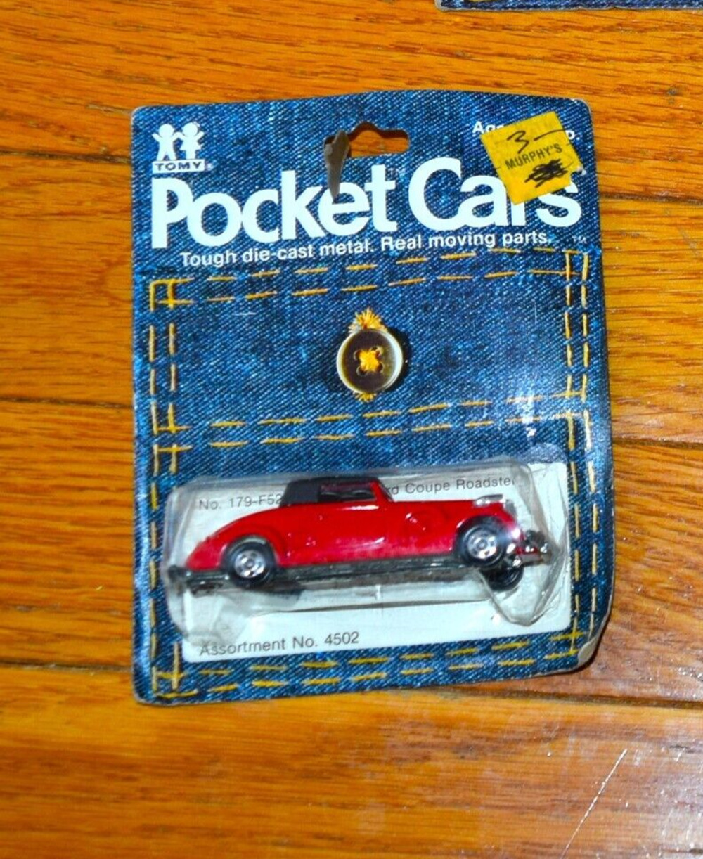 Tomy Pocket Cars Tomica Japan 1937 Packard Coupe Roadster NIB UNPUNCHED Card